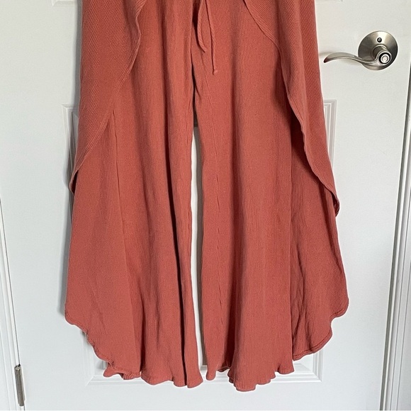 Free People Beach Saturday night ribbed knit wide leg Pants 47272 - Picture 4 of 11